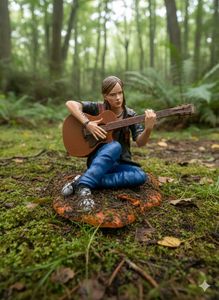 The Last of Us Ellie Figurine 3d printed and paint