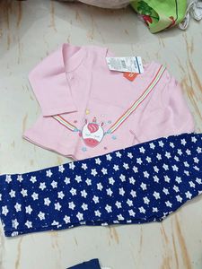 3-4 year Cute Unicorn Pink Top &amp; Star Leggings Set