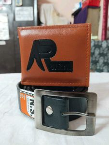 Men's Belt and Wallet Set