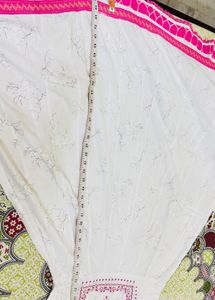 white pink maternity dress