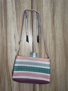 Chic Striped Shoulder Bag