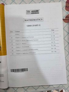 Allen CBSE Physics, Maths, Chemistry Study Books