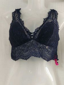 Navy Lace Bralette