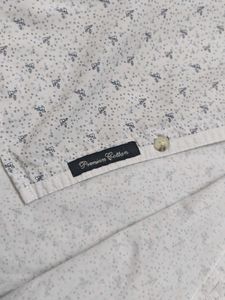Men's White Printed Casual Shirt