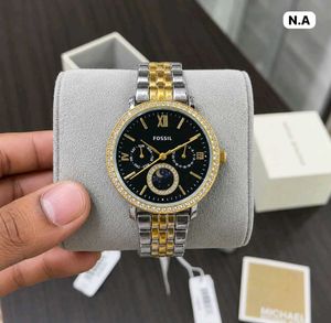 Fossil Two-Tone Moon Phase Watch