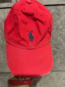 Red Ralph Lauren Cap For Kids