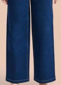 Wide Leg Dark Wash Denim Jeans