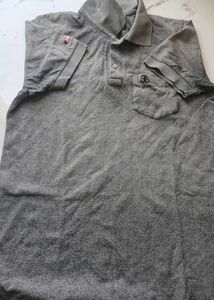 Men's Grey Polo T-Shirt