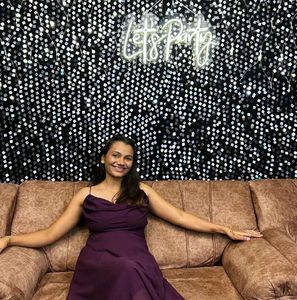 Elegant Purple Cocktail Dress