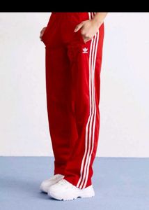 Adidas Red Track Pants Original