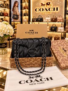 Coach Burgundy Quilted Leather Shoulder Bag