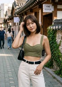 Stylish Green Crop Top