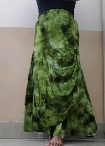 Green Tie Due Skirt