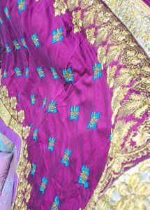 Embroidered Silk Saree