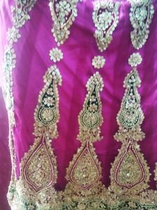 Brand New Lahnga With Patti Work. It's New. Wear Only One Time In My Reception.