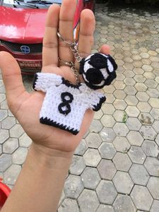 Handmade Basketball Keychain⚽🏈