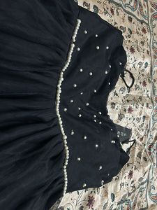 Elegant Black Embellished Gown