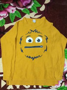 Cute Yellow Character Sweater