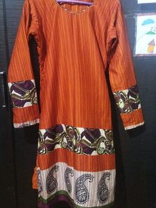Red Orange Churidar