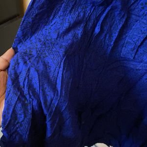 Bohemian Blue Maxi Skirt