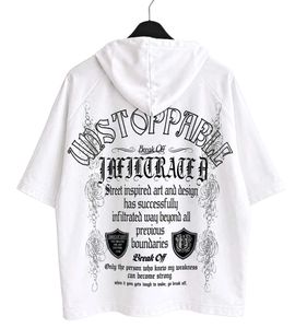 Break Off White Gothik Zip-Up Hoodie
