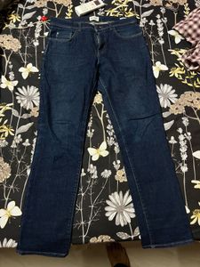 Classic Dark Wash Denim Jeans