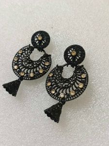 Combo - Jhumka and Star Hoop Earrings