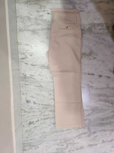 Beige Casual Pants