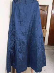Elegant Navy Blue Embroidered Skirt