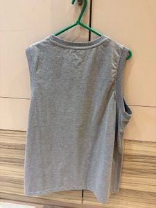 Combo of 3 Sleeveless Tops – Grey, Mustard Yellow