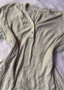 Ribbed Henley Top