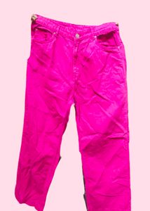 Recap- Hot Pink Denim Jeans