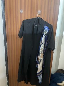 Designer Print Silk Scarf dress