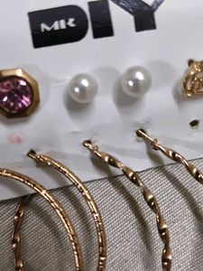Set of 3 pairs earrings and