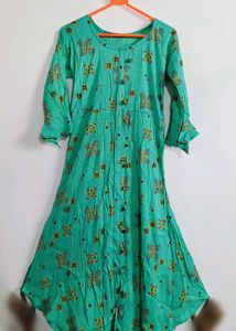 Green Printed Kurti size - M