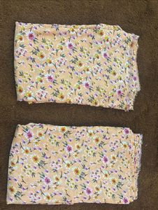 👉free  Floral Print Dress Material Fabri