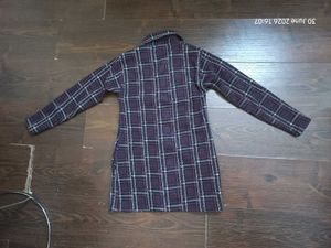 Plaid Button-Up woolen Jacket