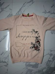 Peach Pullover Sweatshirt