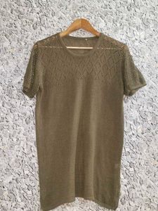 Olive Green Knit Top
