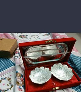 "✨ Elite Home Decor Festive Brass Bowl &amp; Spoons Set - Add Elegance to Your Celebrations 🍽️🎉"