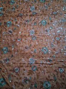 Vintage heavy sequence work saree