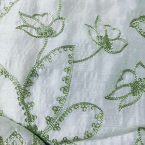 GreenUnstitched Suit Dress Material , partywear su
