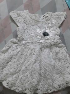 Elegant White Lace Dress for Girls