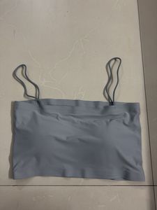 Light Grey Seamless Spaghetti Strap Bralet
