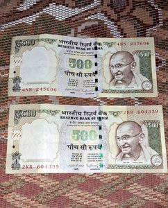 500+500 TWO Old Currancy Notes
