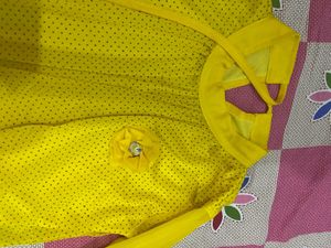 Vibrant Yellow Polka Dot top
