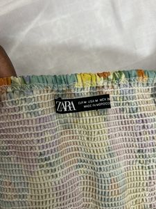 ZARA  FLORAL BIKINI TOP