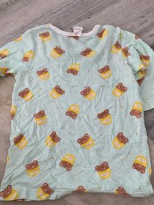 Cute Bear Print Top
