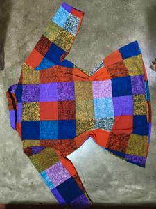 Patchwork Print Top