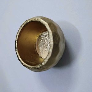 Hammered Gold Finish Candle Holder / Bowl